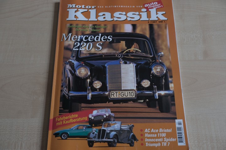 Deckblatt Motor Klassik (02/1997)
